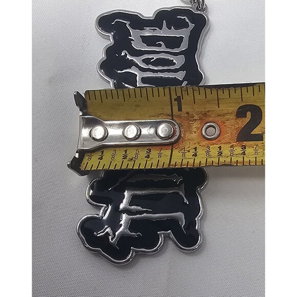 Dolls Kill Metal Enamel Logo Keychain NEW Goth 3" - Picture 6 of 7